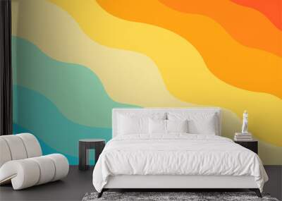 colorful abstract pattern background. template summer concept. vector illustration Wall mural