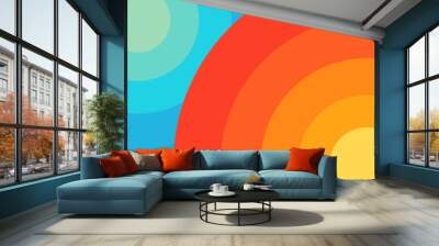 colorful abstract pattern background. template summer concept. vector illustration Wall mural