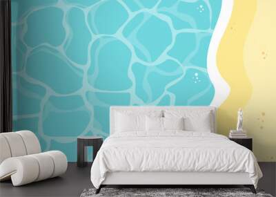 sea beach pattern background. template summer concept. vector illustration Wall mural