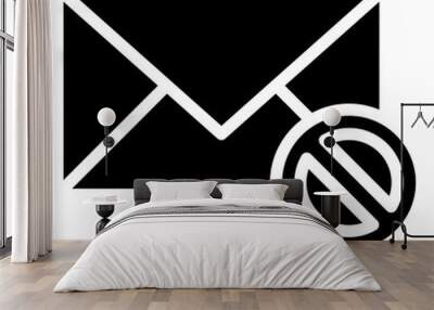 spam line icon,linear,outline,graphic,illustration Wall mural