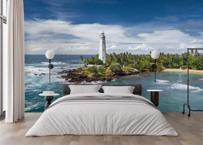 Beautiful beach landscape in Sri Lanka Wall mural