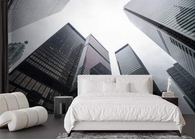 Modern buildings in Toronto city, Canada Wall mural