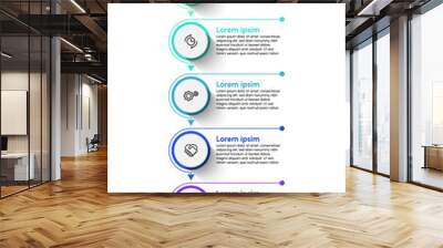 Business data visualization. timeline infographic icons designed for abstract background template milestone element modern diagram process technology digital marketing data presentation chart Vector Wall mural