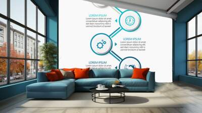 Business data visualization. timeline infographic icons designed for abstract background template milestone element modern diagram process technology digital marketing data presentation chart Vector Wall mural