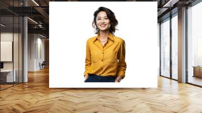 asia woman smiling 35 years old Wall mural