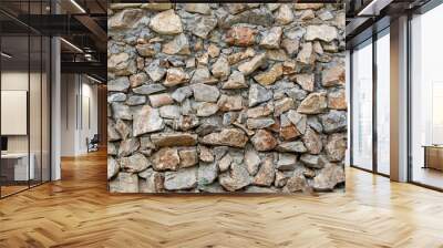 Brown stone wall background Wall mural