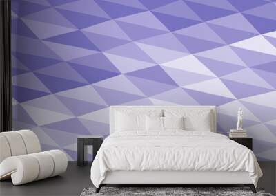 ฺBlue abstract geometric background design with illustration Wall mural