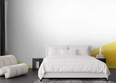 White background and yellow band Wall mural