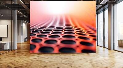 Abstract Orange and Black Pattern. Wall mural