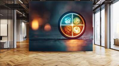 Four Elements Sphere Wall mural