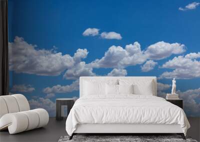 Blue Sky with Summer Clouds Wall mural