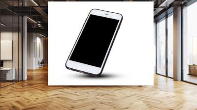 Mobile smart phone on white background technology Wall mural