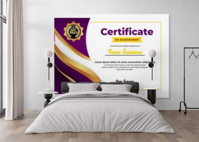 elegant gradient certificate design template

 Wall mural