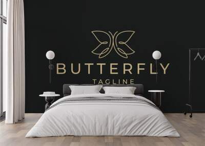 Butterfly logo icon design vector  Wall mural