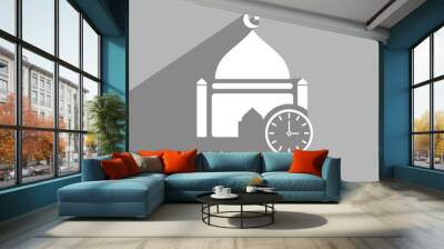 prayer time icon, Religion icon vector Wall mural