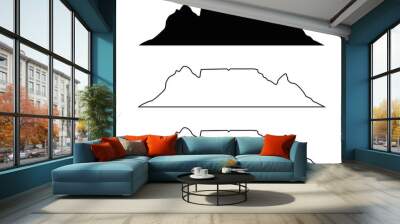 South African Mountain Wall mural