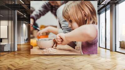 children's hands sculpts Wall mural