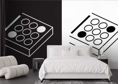 IIlustration Vector graphics of Fabuilder icon Wall mural