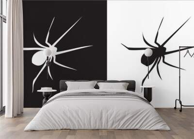 Illustration vector graphics of spider icon Wall mural