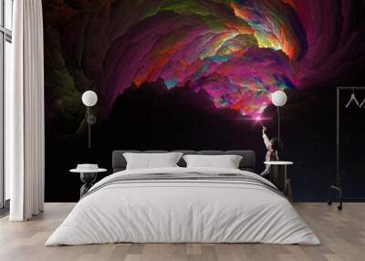 creativity imagination and dreams concept. Wall mural