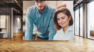 Business partners at the office Wall mural