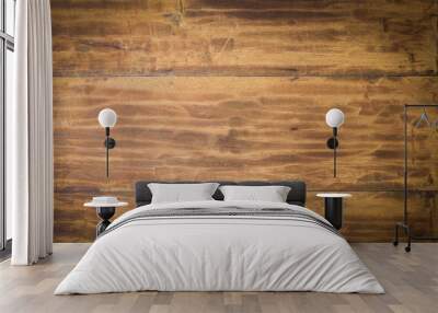 brown wood plank background Wall mural