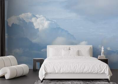 cloud above sky cloudy background Wall mural