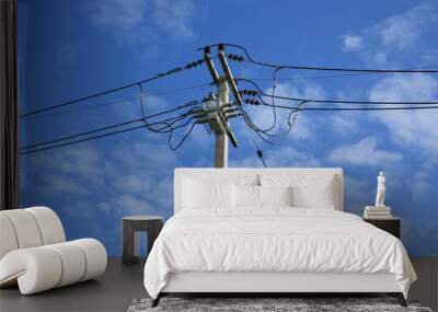 electric pole Wall mural