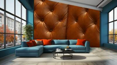 luxury leather sofa furniture Wall mural