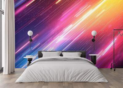 Abstract Neon Lights Streaks Background Wall mural