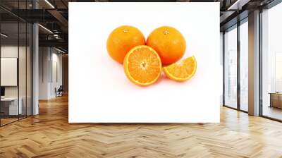 orange isolated on white background Wall mural