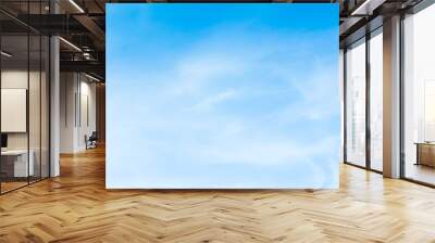 Blue sky with clouds background lines intersect. Wall mural