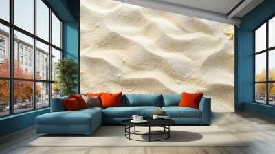 White sandy texture background perfect for beach-themed designs, white sand, texture, background, close-up, beach, summer Wall mural