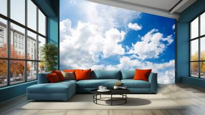 clouds in the blue sky Wall mural