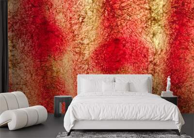 red and background Wall mural