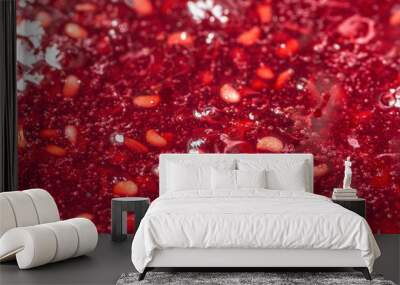 Raspberry jam closeup Wall mural