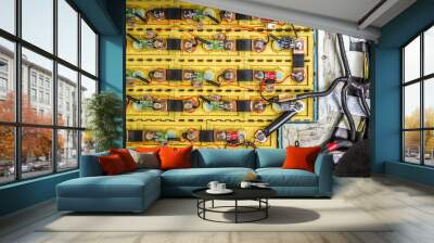 the batteries in electric car Wall mural