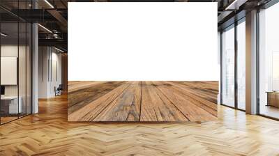 The platform of wooden planks Wall mural