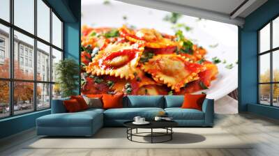 Ravioli with tomato sauce Wall mural