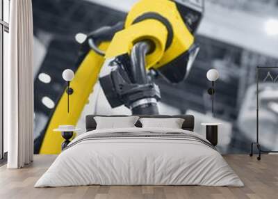 Automatic robot arm working in industrial environment Wall mural