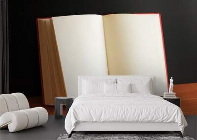 Opened book with blank pages Wall mural