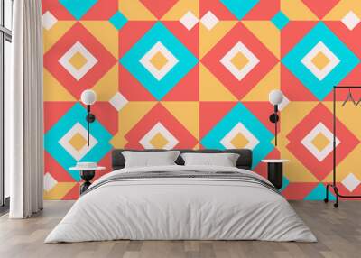 Geometric ornament motif now bes kontur seamless pattern. Wall mural