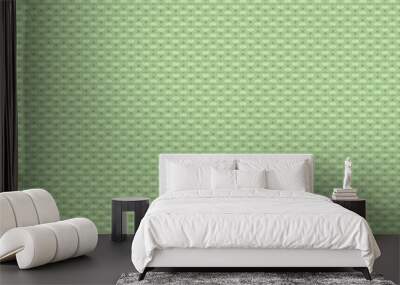 Seamless purl stitch knit light green pattern. Christmas backgroung Wall mural