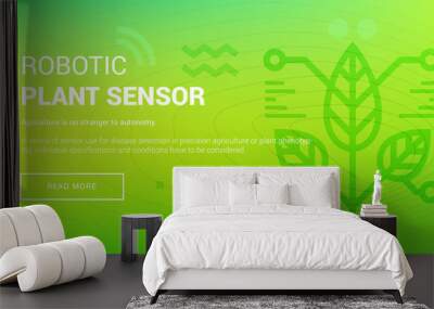 Hi-tech Robotic Plant Sensor Wall mural