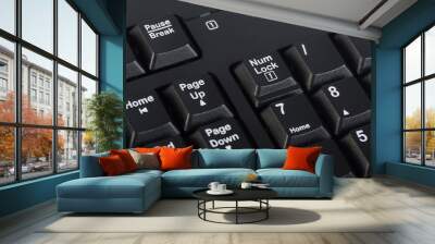 The new keyboard from computer close up Wall mural