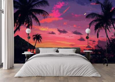 colorful_sunset Wall mural