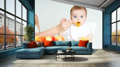 Feeding of  child Wall mural