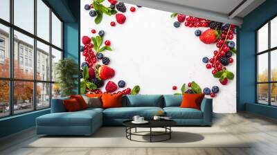 Fresh berries Wall mural