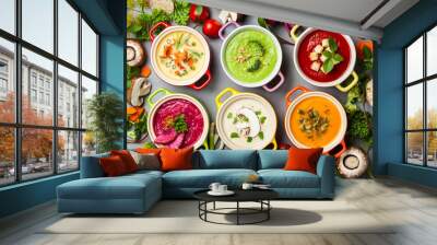 vegetable cream soups Wall mural