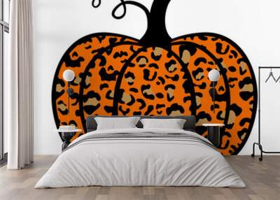 Leopard pumpkin1 Wall mural